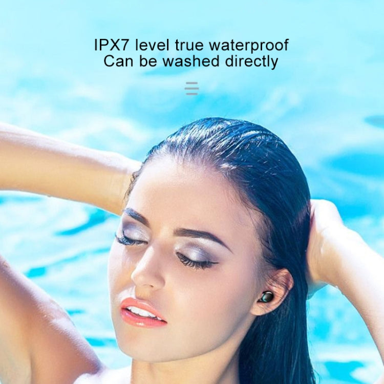 F9-5C Three-screen Digital Display Noise Reduction Bluetooth Earphone(Black) - Bluetooth Earphone by PMC TechLife | Online Shopping South Africa | PMC TechLife