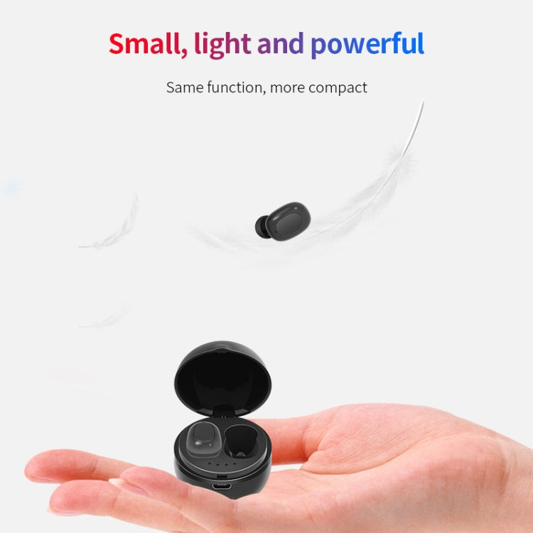 A10 TWS Space Capsule Shape Wireless Bluetooth Earphone with Magnetic Charging Box & Lanyard, Support HD Call & Automatic Pairing Bluetooth(White) - TWS Earphone by PMC TechLife | Online Shopping South Africa | PMC TechLife
