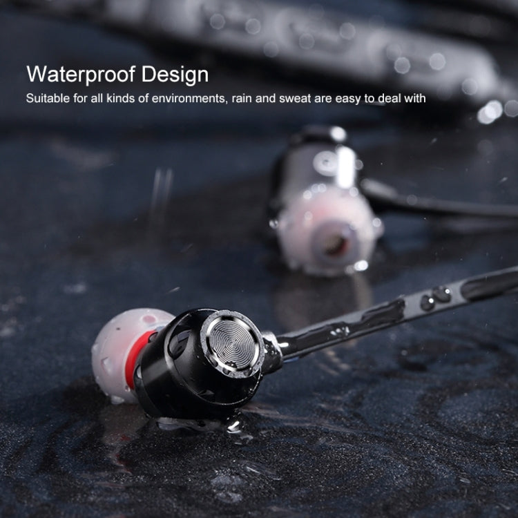 Bluetooth 5.1 Round Wire Neck-mounted Bluetooth Sports Earphone with Magnetic Function(White) - Neck-mounted Earphone by PMC TechLife | Online Shopping South Africa | PMC TechLife