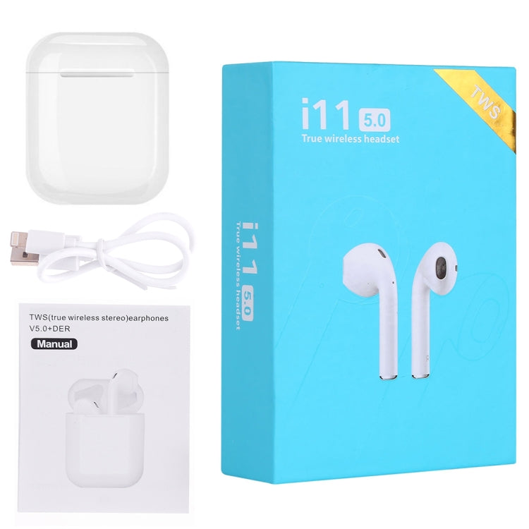 i11 TWS Upgraded Version Bluetooth V5.0 Touch Control Wireless Stereo Earphones with Magnetic Charging Box, Compatible with iOS & Android(White) - free shipping - PMC TechLife - Order now!