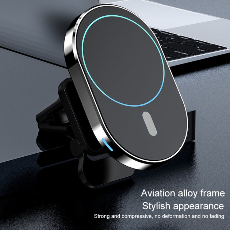 JJT-968 15W Max Output Magnetic Car Air Outlet Bracket Wireless Charger(Red) - free shipping - PMC TechLife - Order now!