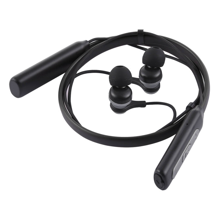 HT1 Magnetic In-Ear Wireless Bluetooth Stereo Headset(Black) - Neck-mounted Earphone by PMC TechLife | Online Shopping South Africa | PMC TechLife