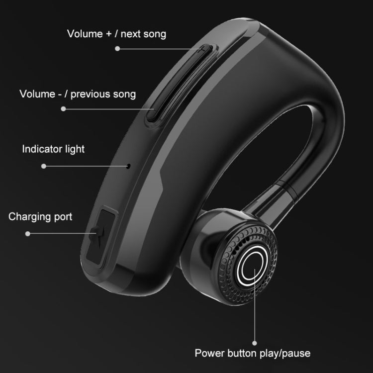 V10 Wireless Bluetooth V5.0 Sport Headphone without Charging Box, CSR Chip, Support Voice Reception&10 Minutes Fast Charging(Black) - Bluetooth Earphone by PMC TechLife | Online Shopping South Africa | PMC TechLife