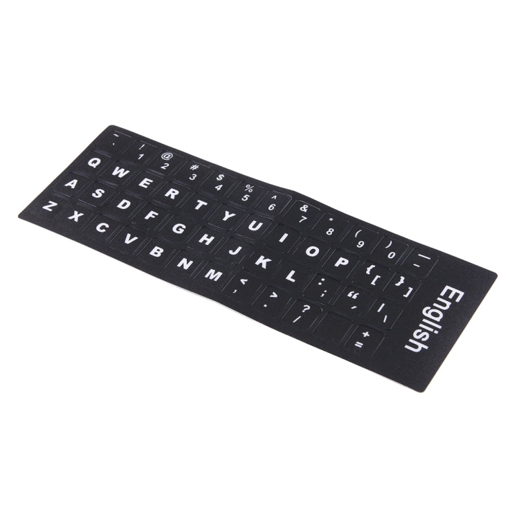 Keyboard Film Cover Independent Paste English Keyboard Stickers for Laptop Notebook Computer Keyboard(Black) - Silicone / Sticker by PMC TechLife | Online Shopping South Africa | PMC TechLife