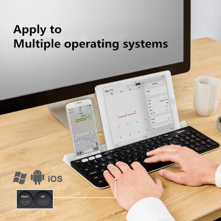 Logitech K780 Multi-device Bluetooth + Unifying Dual Mode Wireless Keyboard with Stand (Black) - free shipping - PMC TechLife - Order now!