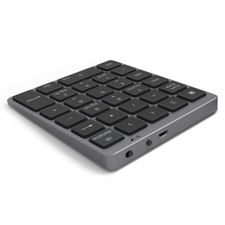 N960 Ultra-thin Universal Aluminum Alloy Rechargeable Wireless Bluetooth Numeric Keyboard (Grey) - Mini Keyboard by PMC TechLife | Online Shopping South Africa | PMC TechLife | Buy Now Pay Later Mobicred
