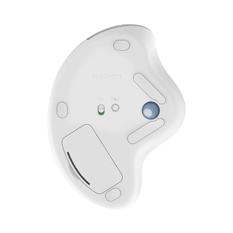 Logitech ERGO M575 Creative Wireless Trackball Mouse (White) - Wireless Mice by Logitech | Online Shopping South Africa | PMC Jewellery | Buy Now Pay Later Mobicred