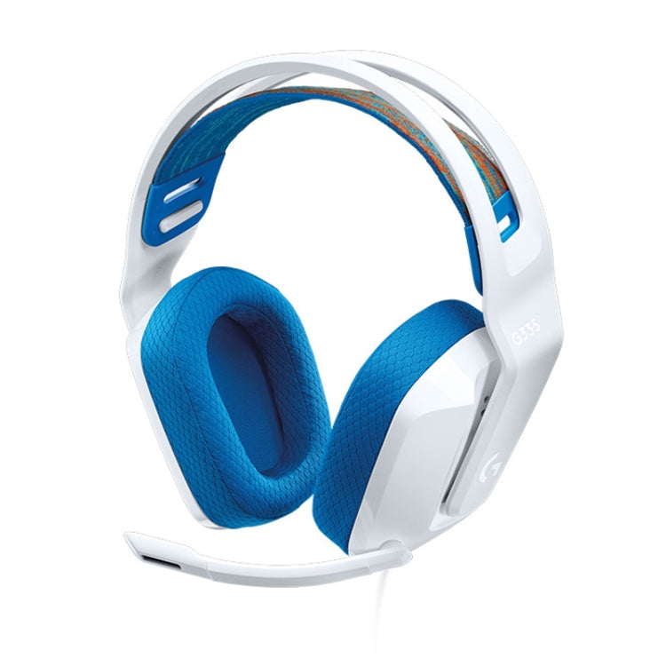 Logitech G335 Foldable Wired Gaming Headset with Microphone (White) - Multimedia Headset by Logitech | Online Shopping South Africa | PMC Jewellery