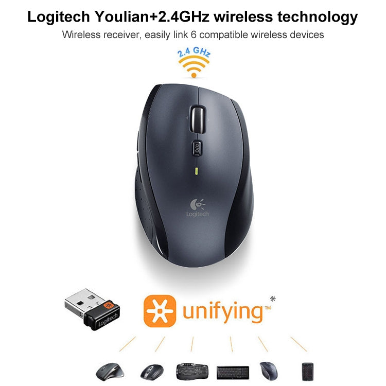 Logitech M705 1000DPI 2.4GHz Wireless Laser Dual Mode Mouse - free shipping - PMC TechLife - Order now!