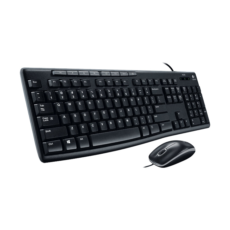 Logitech MK200 Wired Keyboard Mouse Set - Wired Keyboard by Logitech | Online Shopping South Africa | PMC Jewellery | Buy Now Pay Later Mobicred