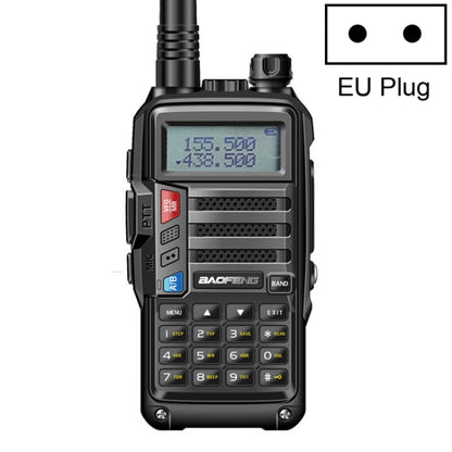 Baofeng BF-UV5R Plus S9 FM Interphone Handheld Walkie Talkie, EU Plug(Black) - Handheld Walkie Talkie by BAOFENG | Online Shopping South Africa | PMC Jewellery | Buy Now Pay Later Mobicred