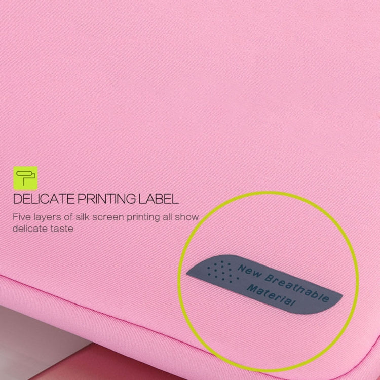 15.6 inch Portable Air Permeable Handheld Sleeve Bag for Laptops, Size: 41.5x30.0x3.5cm(Pink) - 15 inch by PMC TechLife | Online Shopping South Africa | PMC TechLife