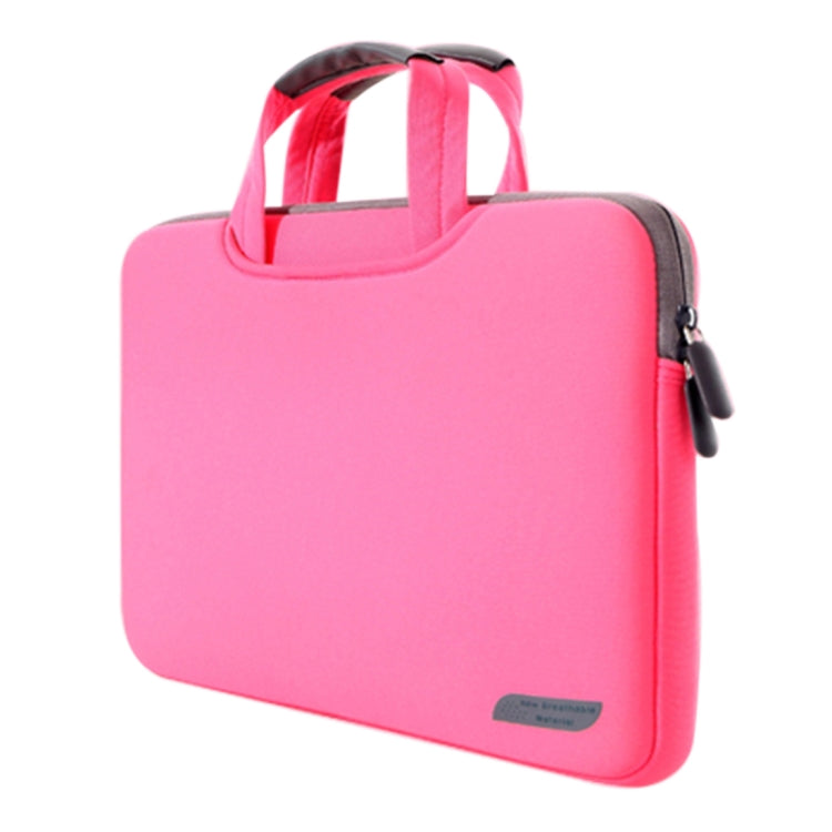 15.6 inch Portable Air Permeable Handheld Sleeve Bag for Laptops, Size: 41.5x30.0x3.5cm(Magenta) - 15 inch by PMC TechLife | Online Shopping South Africa | PMC TechLife