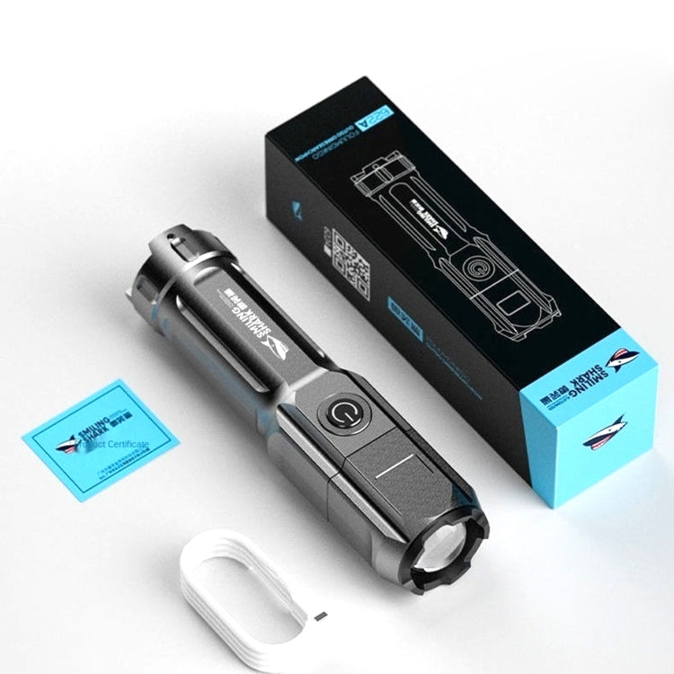SMILING SHARK 622A Telescopic Focusing Three-gear Bright LED Flashlight - LED Flashlight by PMC TechLife | Online Shopping South Africa | PMC TechLife