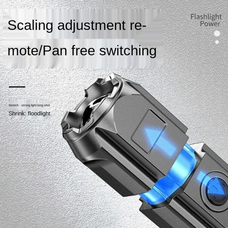 SMILING SHARK 622A Telescopic Focusing Three-gear Bright LED Flashlight - LED Flashlight by PMC TechLife | Online Shopping South Africa | PMC TechLife