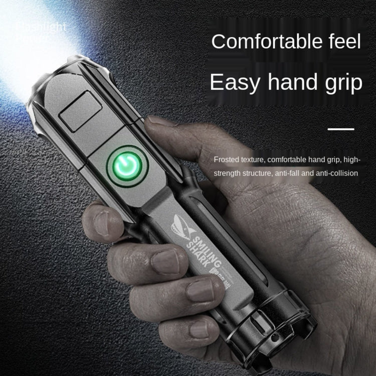 SMILING SHARK 622A Telescopic Focusing Three-gear Bright LED Flashlight - LED Flashlight by PMC Jewellery | Online Shopping South Africa | PMC Jewellery