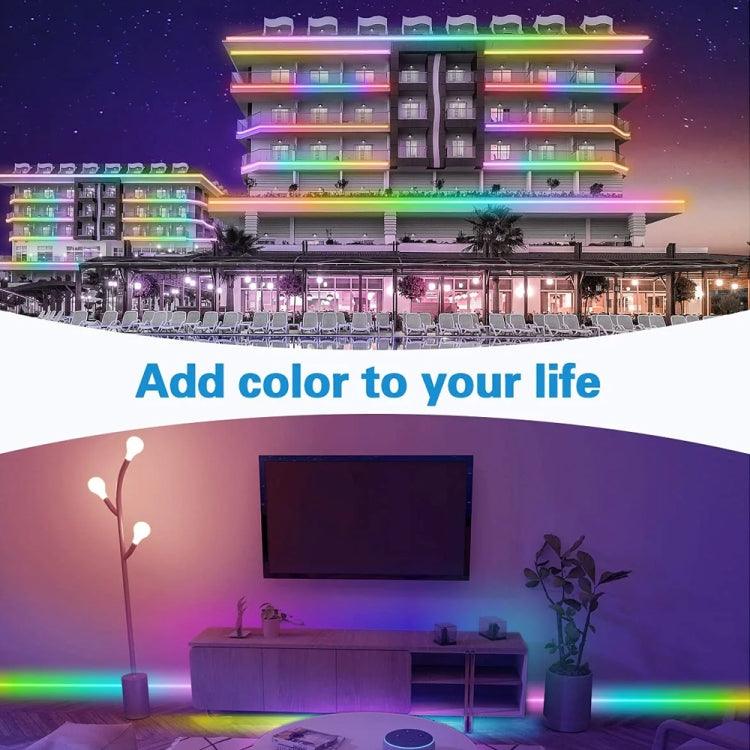 WS2812B RGB Light 5050 SMD LED Casing Waterproof Rope Light, 30 LED/m, DC 12V, Length: 5m - Casing Waterproof Light by PMC TechLife | Online Shopping South Africa | PMC TechLife