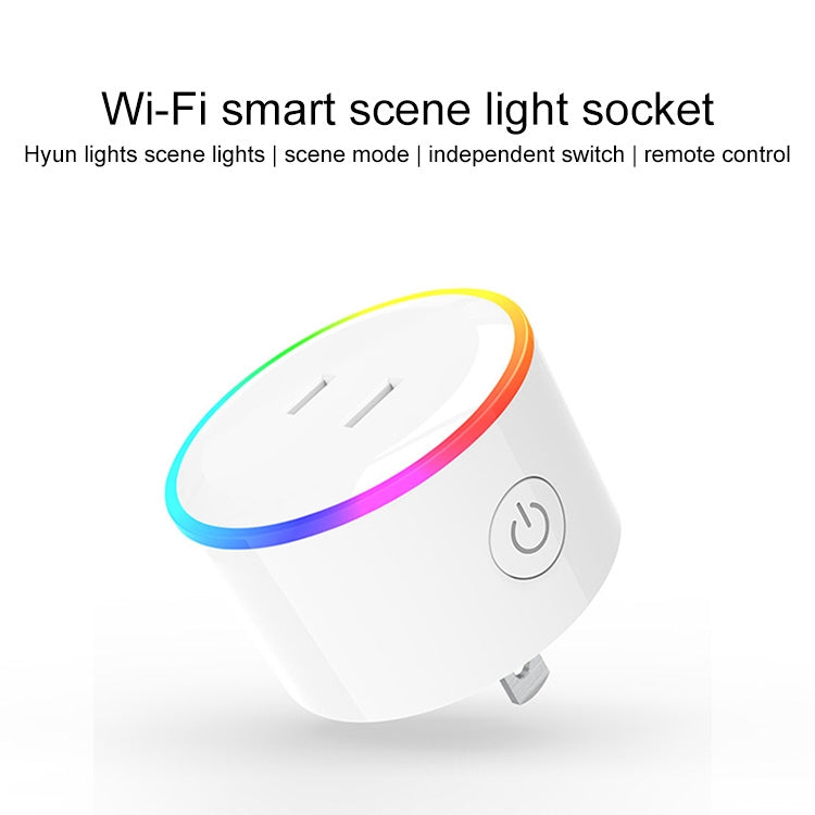 10A RGB Scene Light WiFi Remote Control Smart Socket Works with Alexa & Google Home & IFTTT, AC 100-240V, JP Plug - Smart Socket by PMC TechLife | Online Shopping South Africa | PMC TechLife