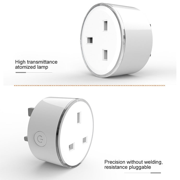 10A RGB Scene Light WiFi Remote Control Smart Socket Works with Alexa & Google Home, AC 220-240V, UK Plug - free shipping - PMC TechLife - Order now!