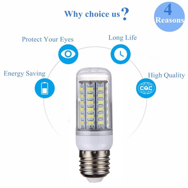 E27 5W LED Corn Light, 56 LEDs SMD 5730 Bulb, AC 220V - SMD 5730 by PMC TechLife | Online Shopping South Africa | PMC TechLife