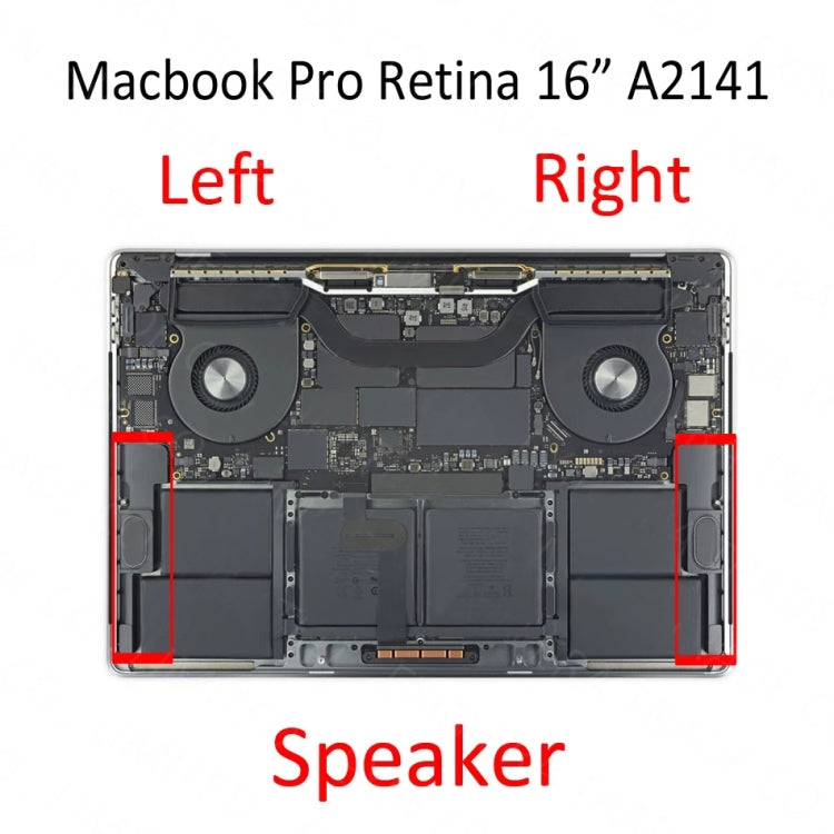 1 Pair Speaker Ringer Buzzer EMC 3347 for Macbook Pro Retina 16 inch A2141 (2019-2020) - Earpiece & Loundspeaker by PMC TechLife | Online Shopping South Africa | PMC TechLife