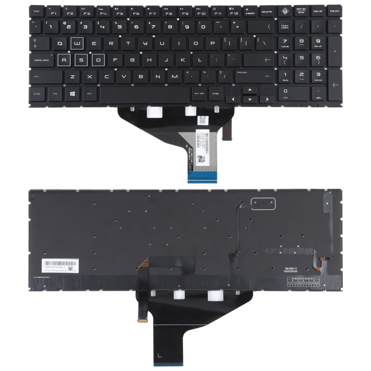 For HP OMEN 15-DC 15-DH 15T-DC 17-CB US Version Keyboard with RGB Backlight - Replacement Keyboards by PMC TechLife | Online Shopping South Africa | PMC TechLife