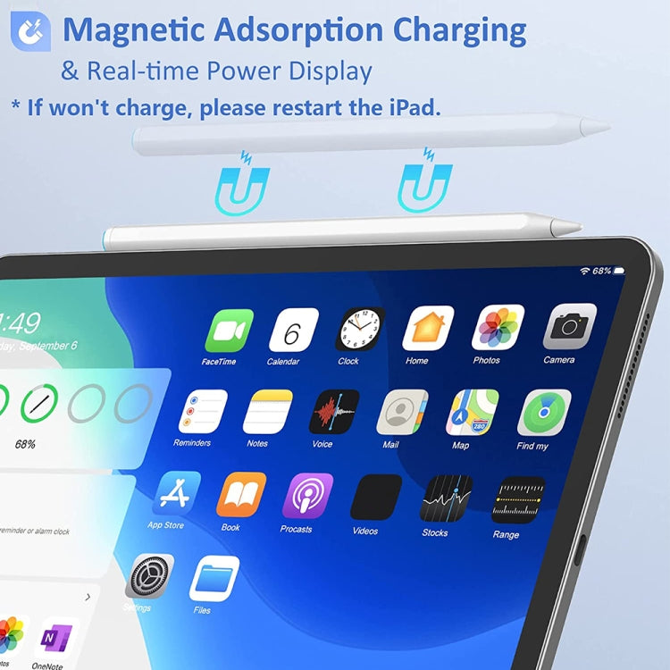 Mutural P-980 Tilt Pressure Sensor Capacitive Stylus Pen with Palm Rejection for iPad after 2018 - free shipping - PMC TechLife - Order now!