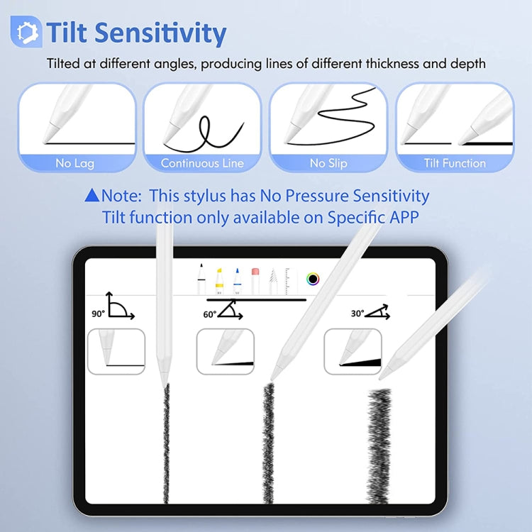 Mutural P-980 Tilt Pressure Sensor Capacitive Stylus Pen with Palm Rejection for iPad after 2018 - free shipping - PMC TechLife - Order now!