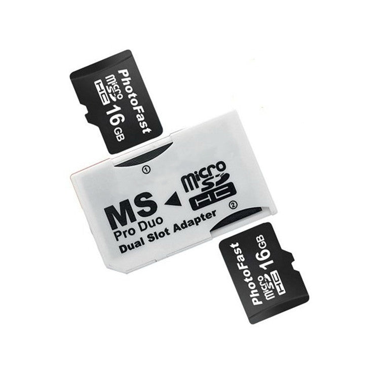 CR-5400 Dual Slot Micro SDHC(TF) to MS PRO Duo Adapter, Total Supported Capacity: 64GB - Card Adapter by PMC TechLife | Online Shopping South Africa | PMC TechLife