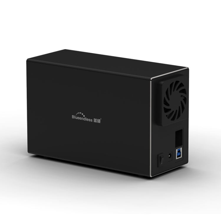 Blueendless USB-B Interface 3.5 inch 2 Bay RAID Combination Array HDD External Enclosure (UK Plug) - HDD Enclosure by Blueendless | Online Shopping South Africa | PMC TechLife