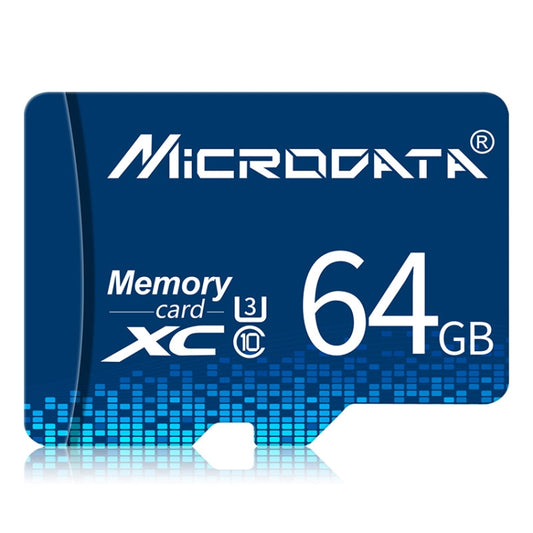 MICRODATA 64GB U3 Blue TF(Micro SD) Memory Card - Micro SD Card by MiCRODATA | Online Shopping South Africa | PMC Jewellery