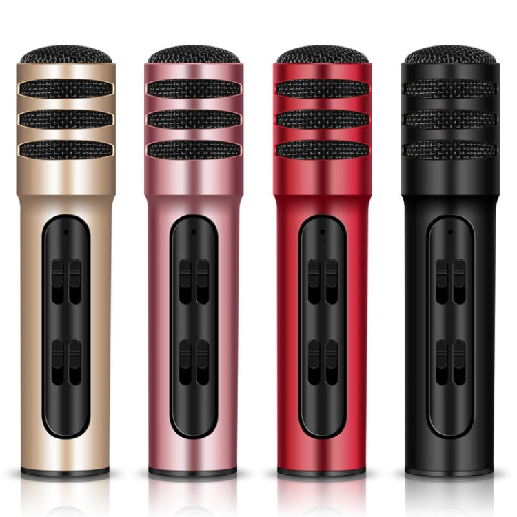 BGN-C7 Condenser Microphone Dual Mobile Phone Karaoke Live Singing Microphone Built-in Sound Card(Black) - Microphone by PMC TechLife | Online Shopping South Africa | PMC TechLife