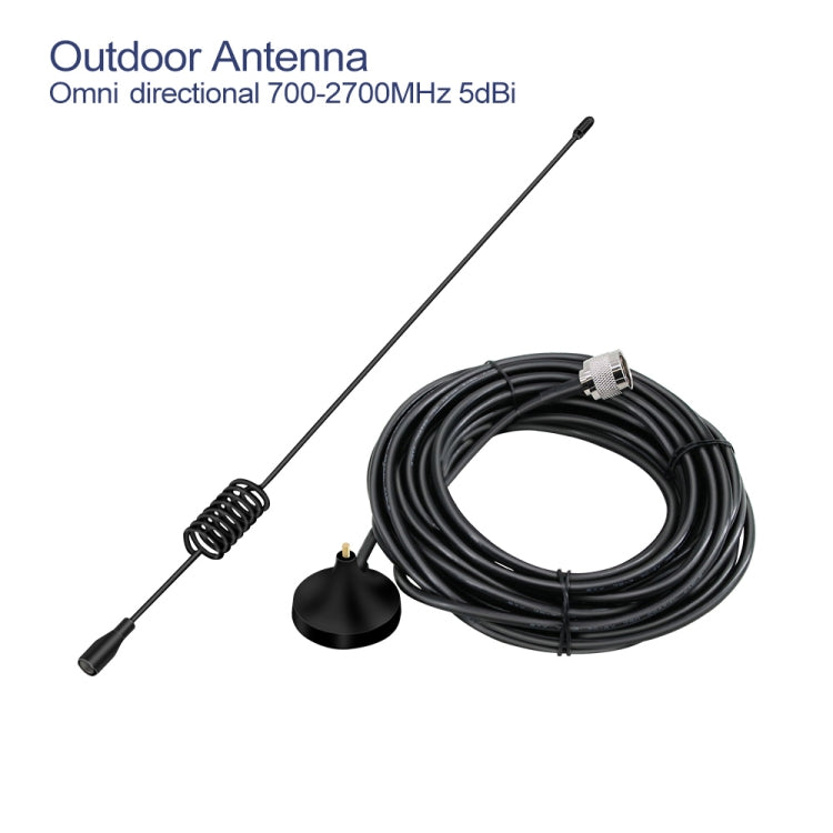 DCS-LTE 4G Phone Signal Repeater Booster, UK Plug(Silver) - Boosters by PMC TechLife | Online Shopping South Africa | PMC TechLife