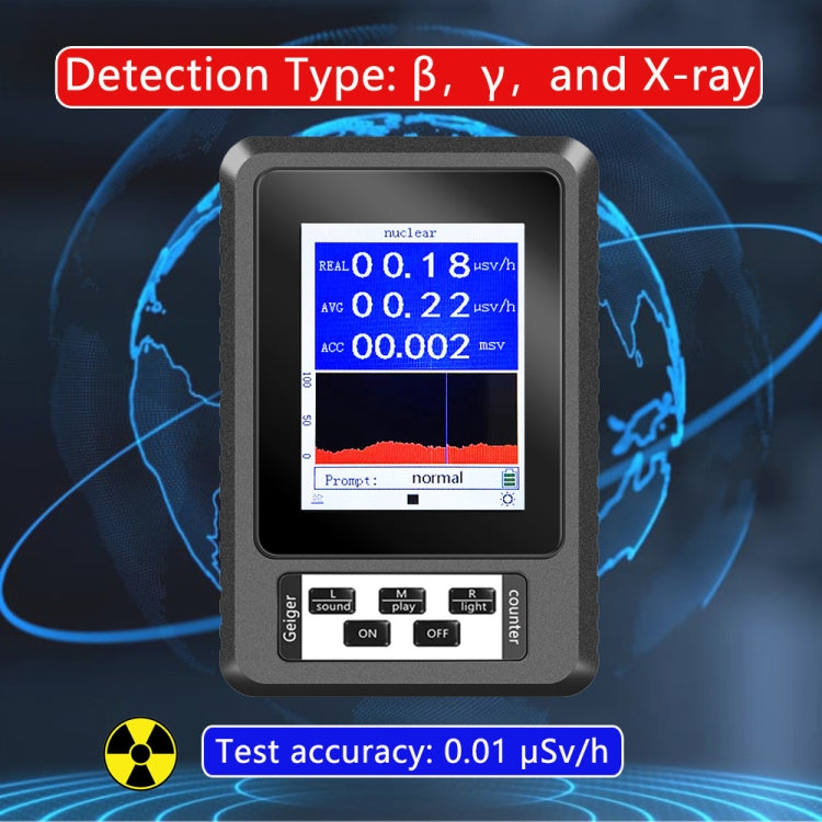 XR1-B Digital Display Nuclear Radiation Detector - free shipping - PMC TechLife - Order now!