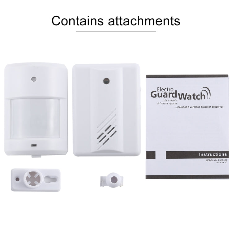 F622-108 Upgraded Version Good Safe Wireless Electro Guard Watch Remote Detective System Kit for Home Office, 1 x Receiver + 1 x  Detector - free shipping - PMC TechLife - Order now!