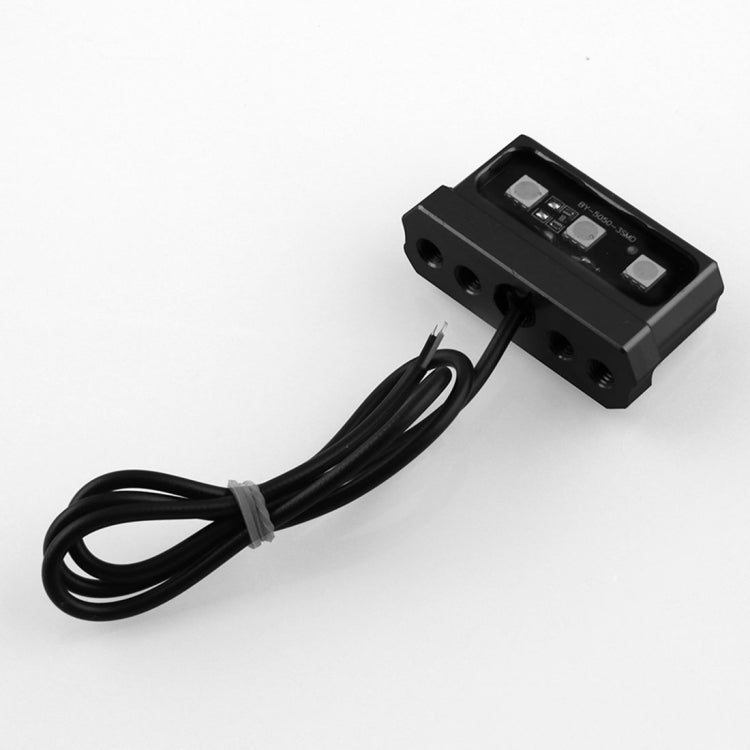 LPF013 Motorcycle Modification Accessories Universal Aircraft Shape Aluminum Alloy License Plate Bracket with LED Lights(Black) - Others by PMC TechLife | Online Shopping South Africa | PMC TechLife