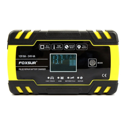 FOXSUR 12V-24V Car Motorcycle Truck Repair Battery Charger AGM Charger, EU Plug - Battery Charger by FOXSUR | Online Shopping South Africa | PMC Jewellery | Buy Now Pay Later Mobicred