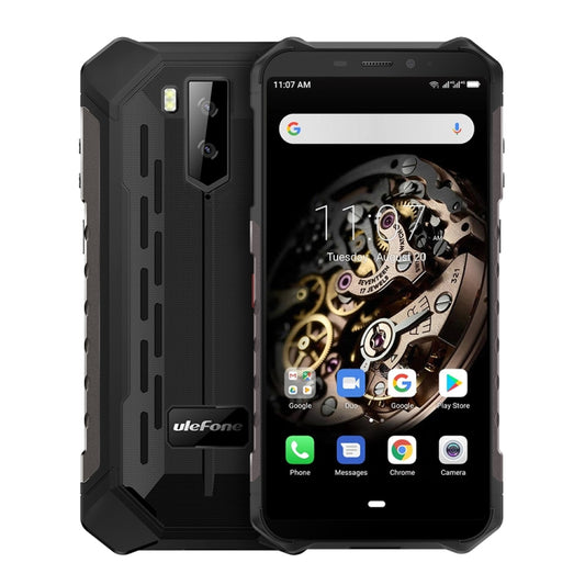 [HK Warehouse] Ulefone Armor X5 Rugged Phone, 3GB+32GB, IP68/IP69K Waterproof Dustproof Shockproof, Dual Back Cameras, Face Identification, 5000mAh Battery, 5.5 inch Android 11 MTK6763 Octa Core 64-bit up to 2.0GHz, OTG, NFC, Network: 4G(Black) - Ulefone by Ulefone | Online Shopping South Africa | PMC Jewellery