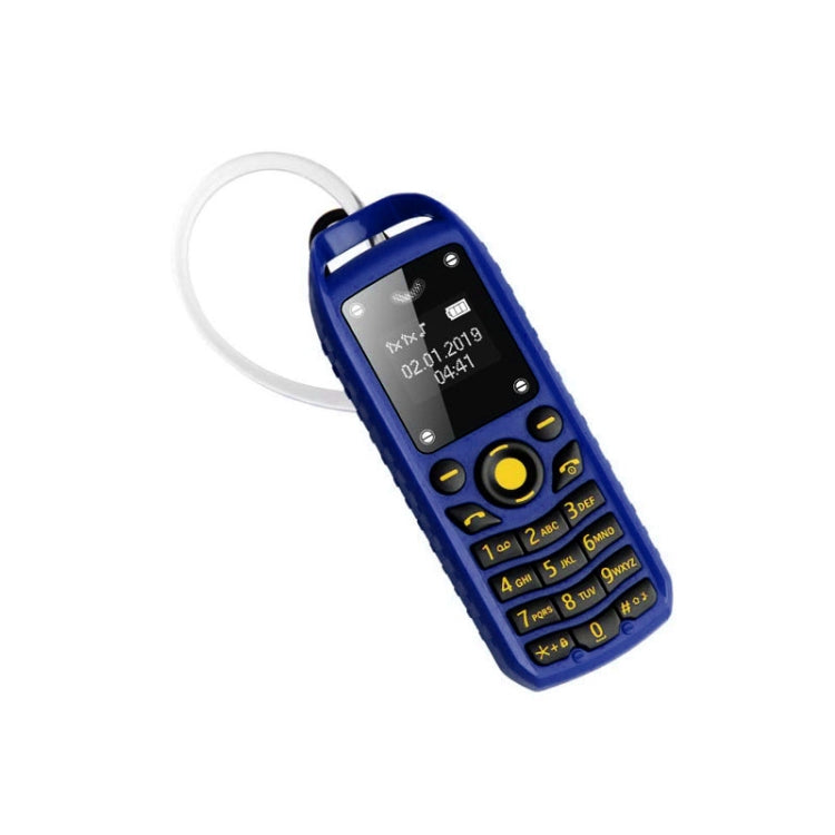 Mini B25 Headphone Mobile Phone, Hands Free Bluetooth Dialer Headphone, MP3 Music, Dual SIM, Network: 2G(Blue) - Others by PMC TechLife | Online Shopping South Africa | PMC TechLife
