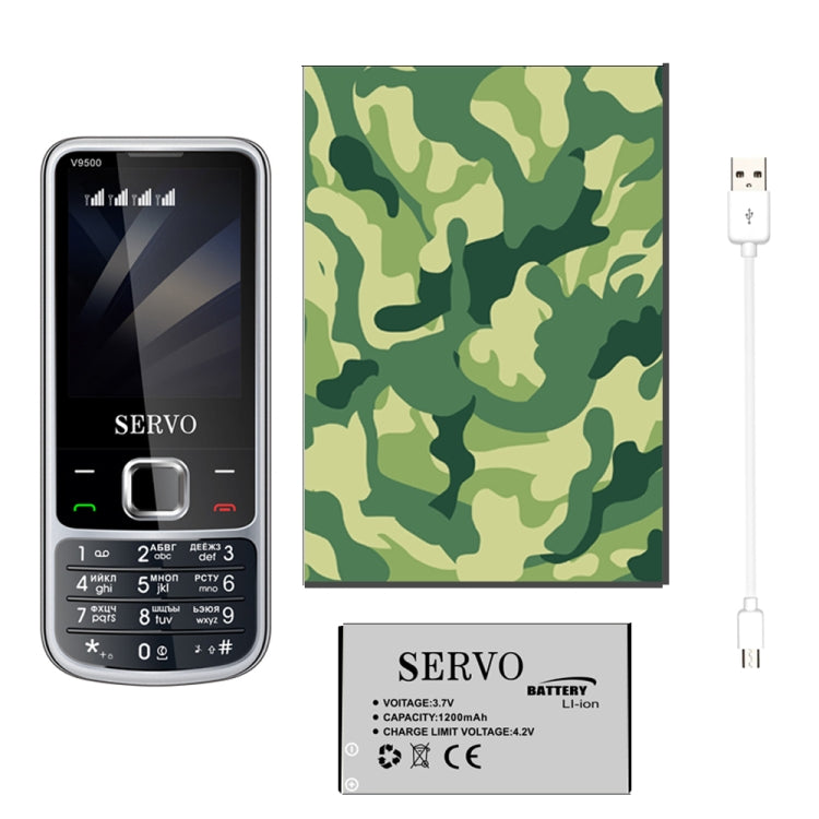 SERVO V9500 Mobile Phone, Russian Key, 2.4 inch, Spredtrum SC6531CA, 21 Keys, Support Bluetooth, FM, Magic Sound, Flashlight, GSM, Quad SIM(Silver) - SERVO by SERVO | Online Shopping South Africa | PMC Jewellery