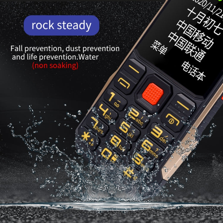 K1 Triple Proofing Elder Phone, Waterproof Shockproof Dustproof, 4800mAh Battery, 2.4 inch, 21 Keys, Bluetooth, LED Flashlight, FM, SOS, Dual SIM, Network: 2G (Red) - Others by PMC TechLife | Online Shopping South Africa | PMC TechLife