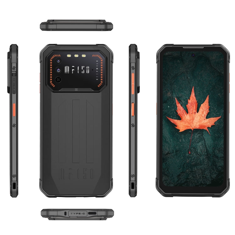 [HK Warehouse] IIIF150 Air 1 Rugged Phone, 6GB+64GB, IP68/IP69K Waterproof Dustproof Shockproof, Dual Back Cameras, Fingerprint Identification, 6.5 inch Android 12 MediaTek Helio G37 MTK6765 Octa Core up to 2.3GHz, Network: 4G, NFC, OTG(Black) - Other by IIIF150 | Online Shopping South Africa | PMC Jewellery