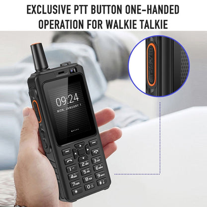 UNIWA F40 POC Walkie Talkie Rugged Phone, 1GB+8GB, IP65 Waterproof Dustproof Shockproof, 4000mAh Battery, 2.4 inch Android 6.0 MTK6737 Quad Core, Network: 4G, PTT(Black) - UNIWA by UNIWA | Online Shopping South Africa | PMC Jewellery