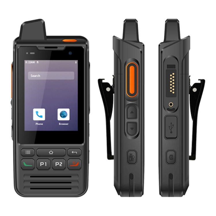 UNIWA F60 Walkie Talkie Rugged Phone, 1GB+8GB, IP68 Waterproof Dustproof Shockproof, 5300mAh Battery, 2.8 inch Android 9.0 MTK6739 Quad Core up to 1.3GHz, Network: 4G, SOS, OTG, NFC(Black) - UNIWA by UNIWA | Online Shopping South Africa | PMC Jewellery