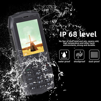 Rugtel R3C Rugged Phone, IP68 Waterproof Dustproof Shockproof, 2.8 inch, MTK6261D, 2000mAh Battery, SOS, FM, Dual SIM(Black) - Others by Rugtel | Online Shopping South Africa | PMC Jewellery