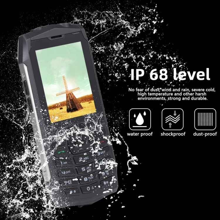 Rugtel R3C Rugged Phone, IP68 Waterproof Dustproof Shockproof, 2.8 inch, MTK6261D, 2000mAh Battery, SOS, FM, Dual SIM(Silver) - Others by Rugtel | Online Shopping South Africa | PMC Jewellery | Buy Now Pay Later Mobicred