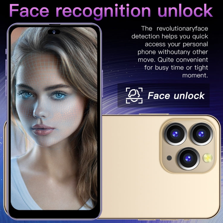 i14 Pro Max / H208A, 3GB+32GB, 6.5 inch Dynamic Island Screen, Face Identification, Android 8.1 MTK6753 Octa Core, Network: 4G (Gold) - free shipping - PMC TechLife - Order now!