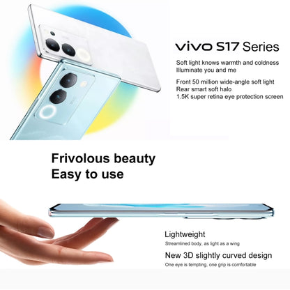 vivo S17 Pro 5G, 50MP Camera, 8GB+256GB, Triple Back Cameras, Srceen Fingerprint Identification, 4600mAh Battery, 6.78 inch Android 13 OriginOS 3 Dimensity 8200 Octa Core up to 3.1GHz, OTG, NFC, Network: 5G(Blue) - vivo by vivo | Online Shopping South Africa | PMC Jewellery | Buy Now Pay Later Mobicred