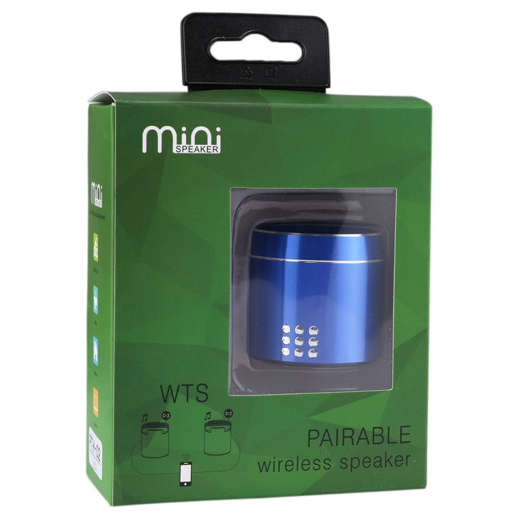 PTH-02 Portable True Wireless Stereo Mini Bluetooth Speaker with LED Indicator & Sling(Blue) - Mini Speaker by PMC Jewellery | Online Shopping South Africa | PMC Jewellery