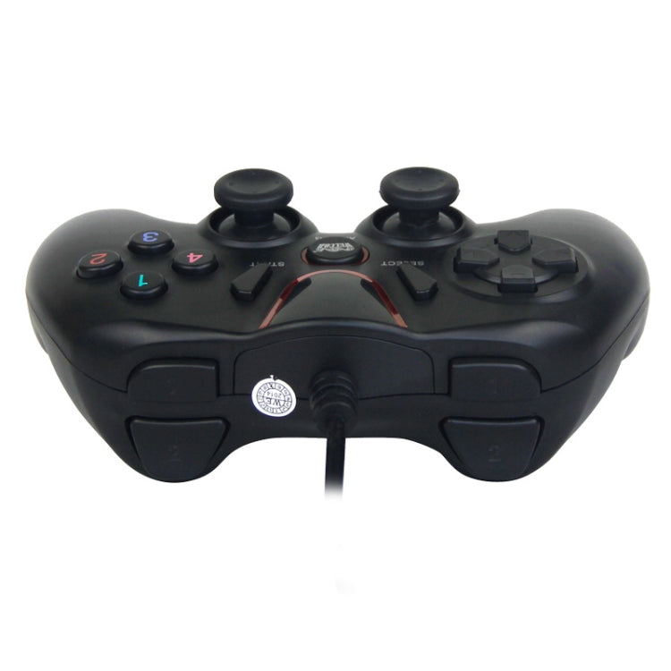 Wired Game Controller Gamepad Handle for PS3 / Compute(Black) - Gamepads by PMC Jewellery | Online Shopping South Africa | PMC Jewellery